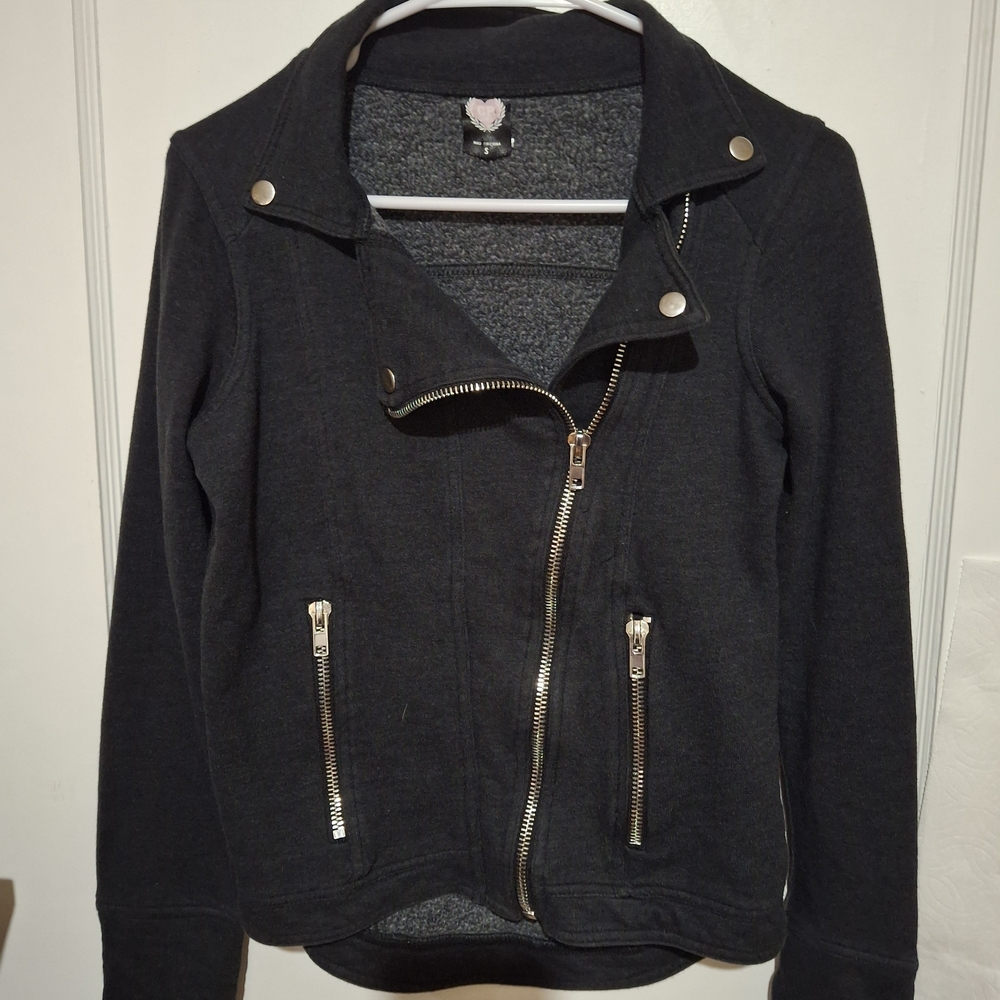 Women's Black Moto Jacket Used size S